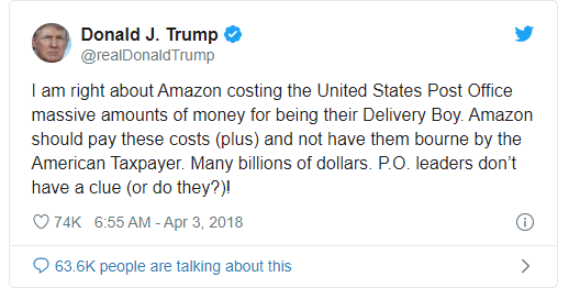 Donald Trump Comment Shackle Amazon Reputation  