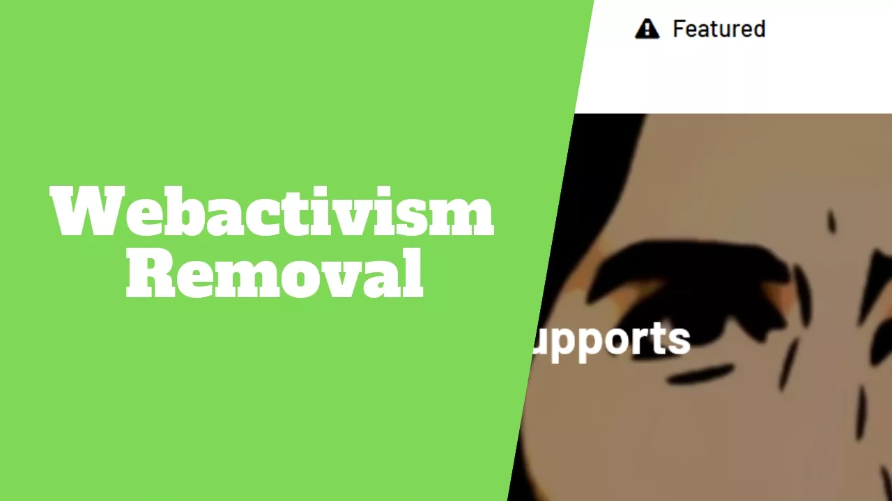 Remove online negative content Webactivism.com