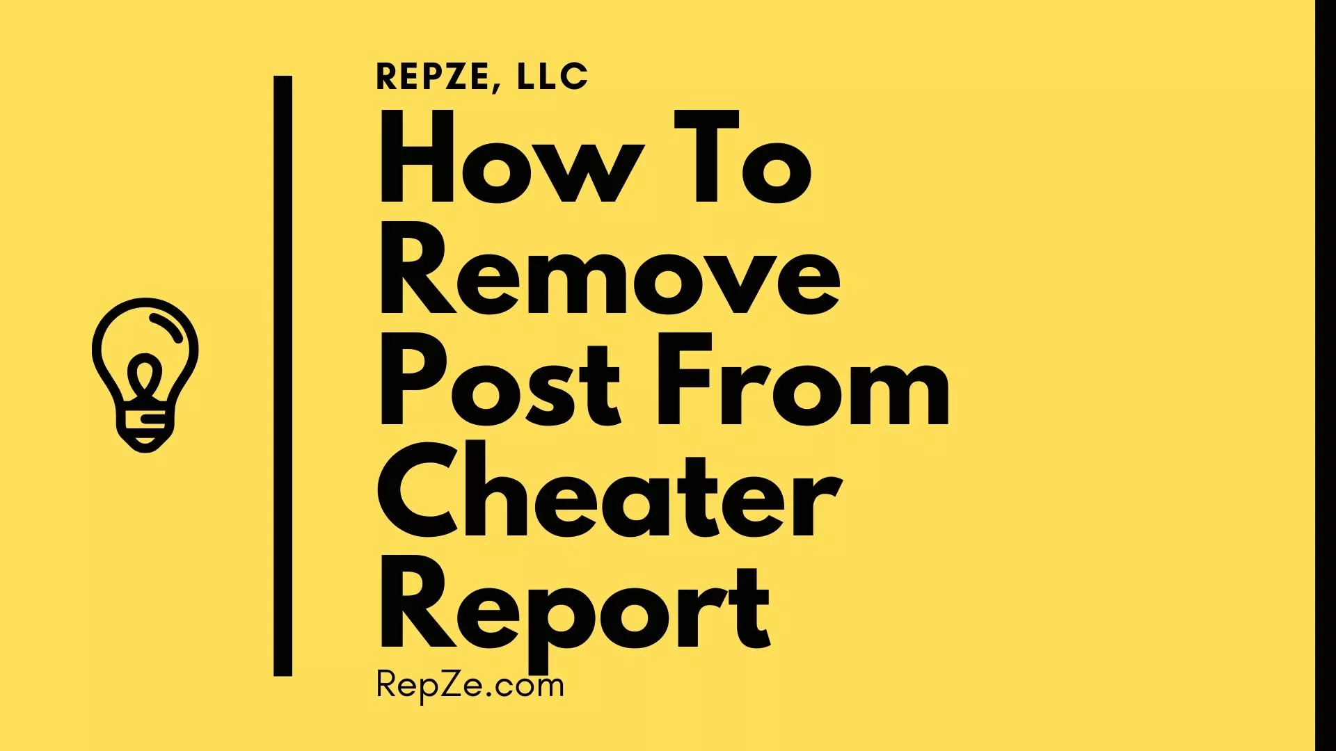 How To Remove Post From CheaterReport.com
